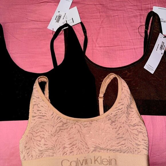 Three Calvin Klein Bralettes - Picture 3 of 4